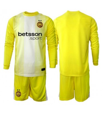 Inter Milan Goalkeeper Replica Away Stadium Kit for Kids 2025-26 Long Sleeve (+ pants)